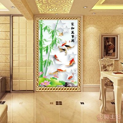 以自然之韻，裝點(diǎn)生活之美——帝尚JM-663大型3D無(wú)縫壁畫，為家居注入藝術(shù)靈魂