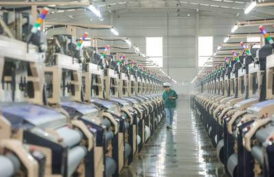 百川彩紡科技 節(jié)后全力抓生產(chǎn)趕訂單，奮力沖刺紡織業(yè)“開門紅”